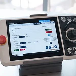 Kontrolní panel aplikace ESCO Paint App - záložka učící režim