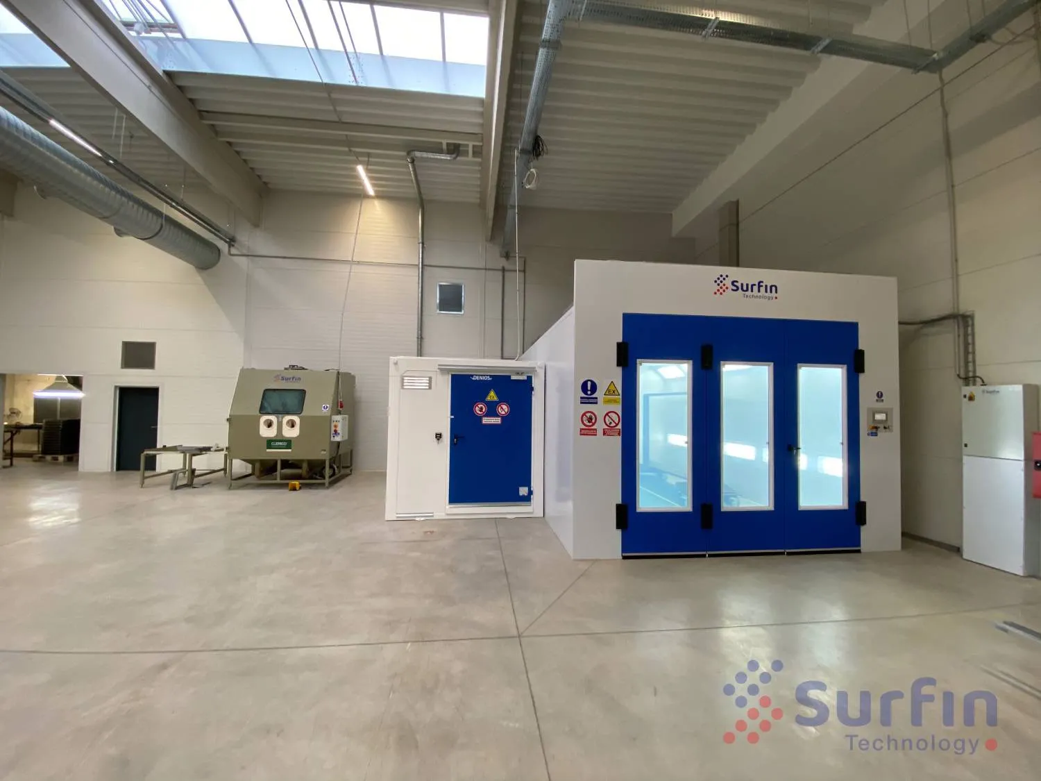 Coating booth front view at Hoxter