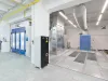 Coating booth in a coating line