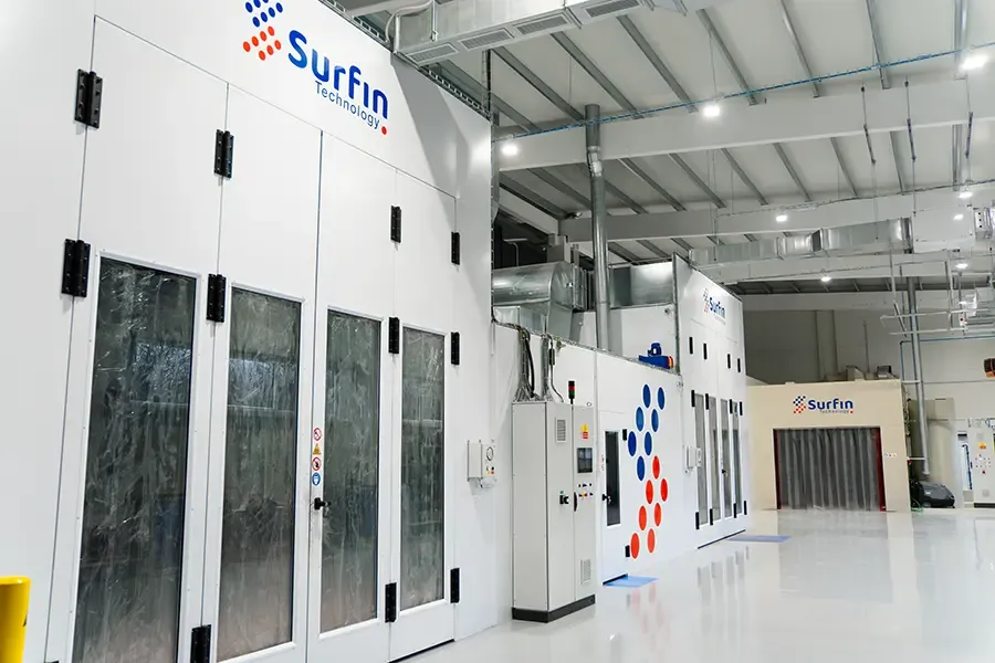 Dual wet coating booths with wash booth