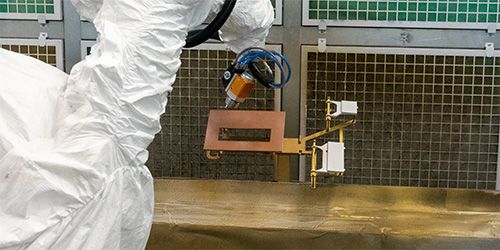 Robotické mokré lakování linka Alcadrain