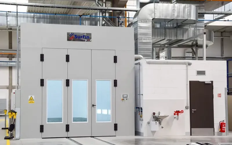 Manual coating booth