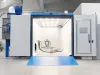 Compact blasting booth inside – inside view