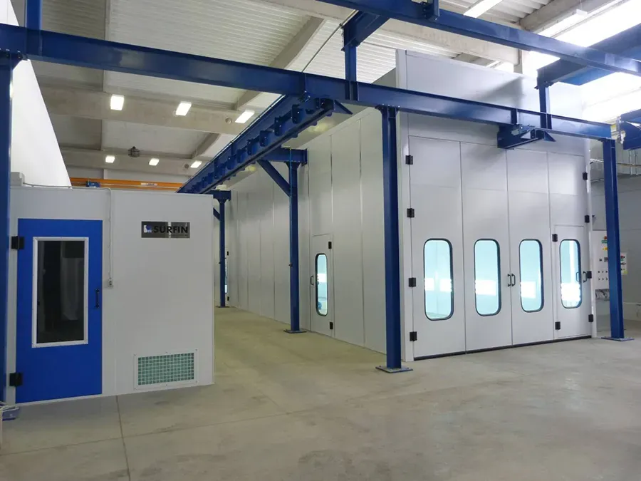 Wet coating line exterior view