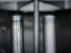 Steel cartridge before and after blasting