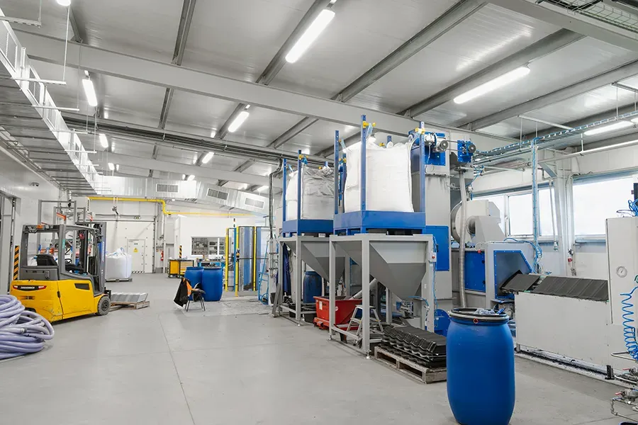 Wet coating line for metal roof tiles