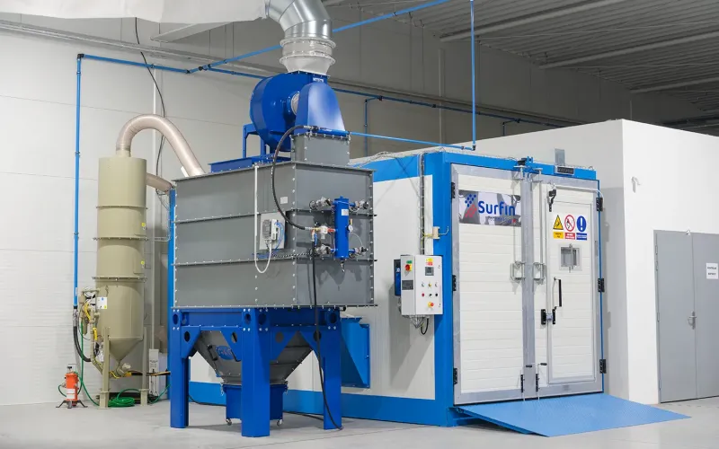Compact blasting booth from SURFIN Technology