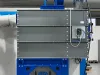 Compact blasting booth filtration unit side view