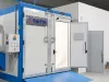 Compact blasting booth personnel entrance