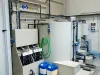 Washing booth process and storage tanks