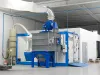 Compact blasting booth with filtration