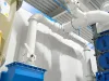 Abrasive media collection piping