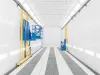 Manual coating booth inside view