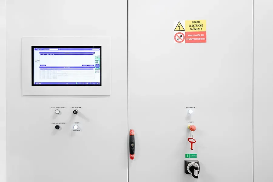 ESCO control software main screen