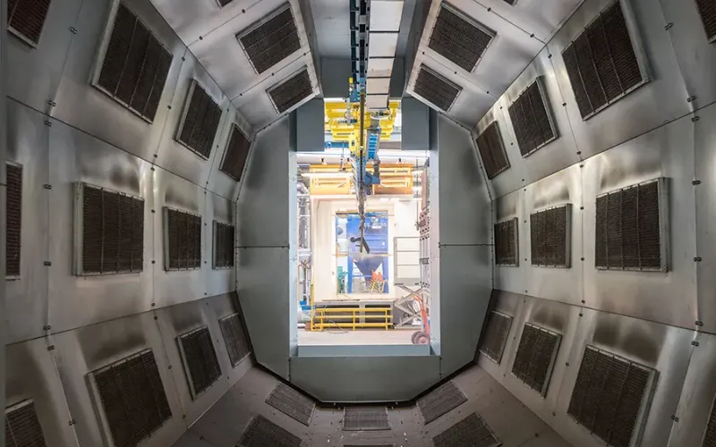 Interior of an Infrared oven