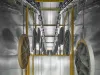 Manholes inside coating line