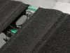Metal roof tile covered in basalt granulate