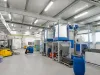 Wet coating line for metal roof tiles