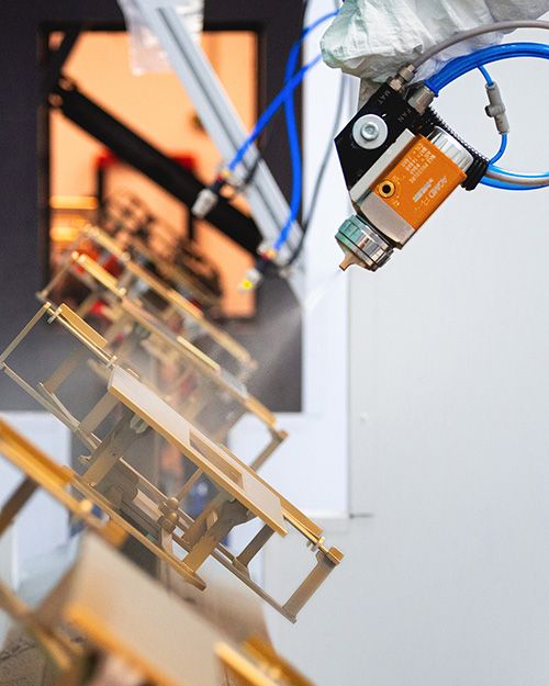 Robotické lakování v mokré lakovně Alcadrain detail