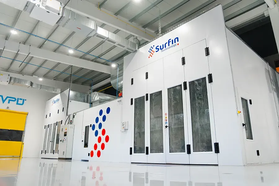 Dual white wet coating booths from SURFIN Technology
