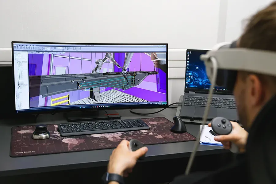 VR robotic trajectory creation