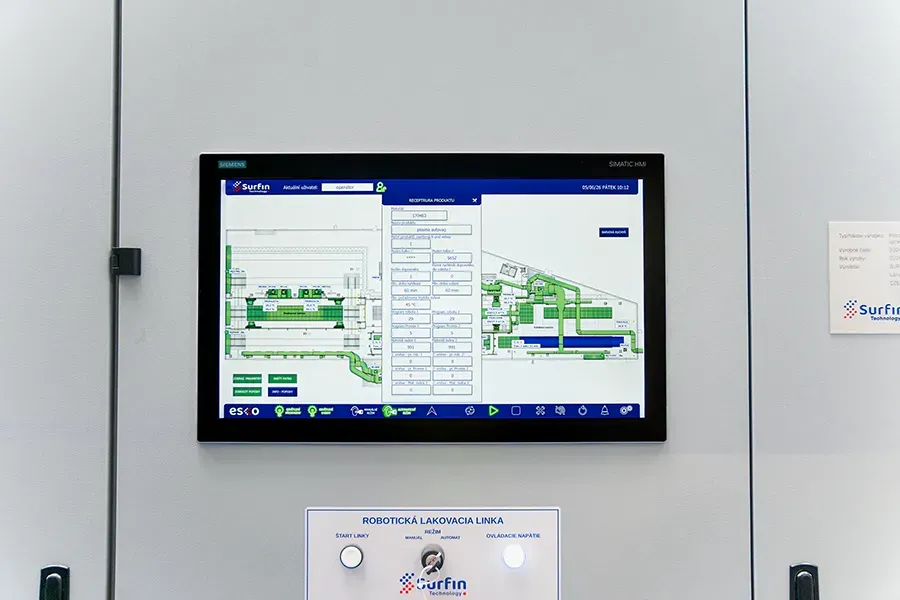ESCO control system panel
