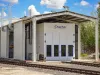 Dr\ing booth for freight wagons
