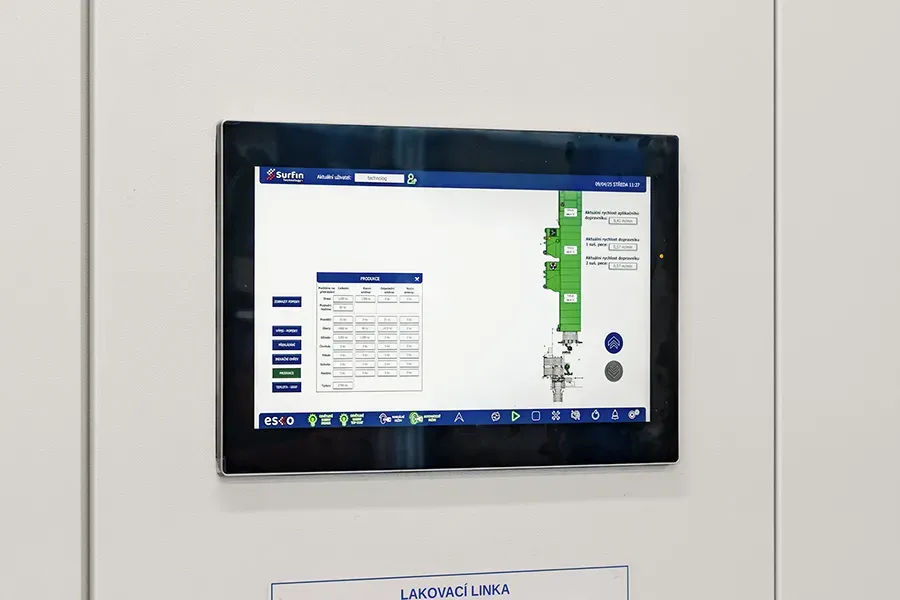 ESCO control system main panel