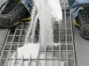 Abrasive blasting media loading process