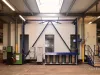 Exterior view of a coating booth