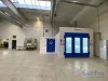 Coating booth front view