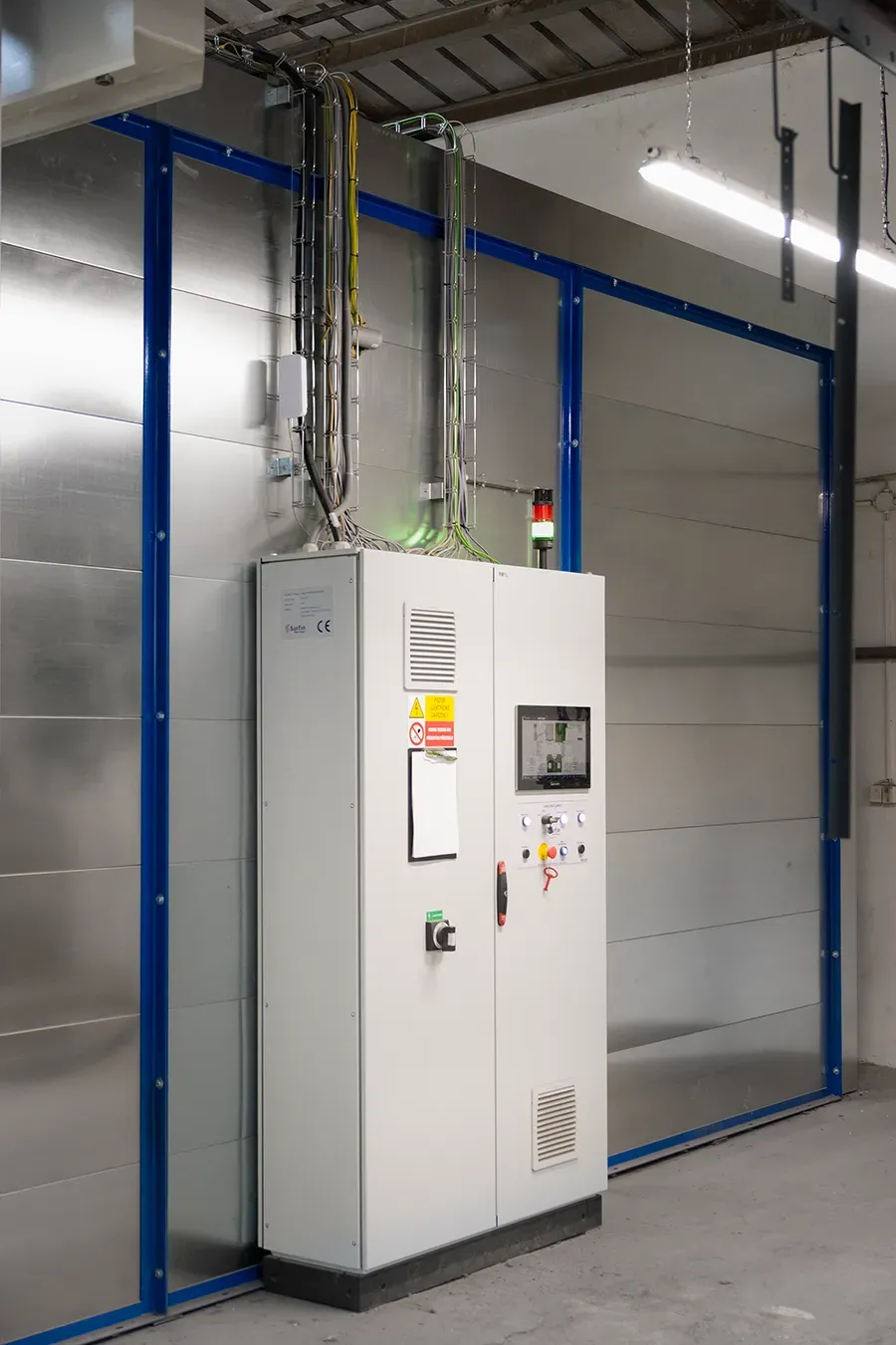Řídicí systém Esco hlavní panel