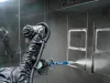 Práškové lakování dílů robotem GoFa