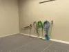 Washing equipment inside industrial wash booth