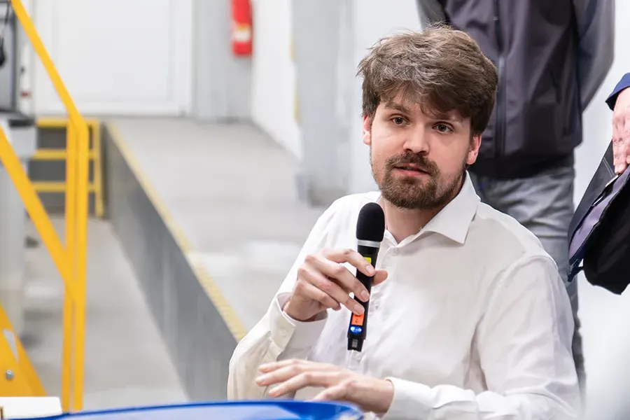 Vedoucí PPC programátorů Luboš Vít prezentuje
