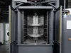 Blasting machine unloading station