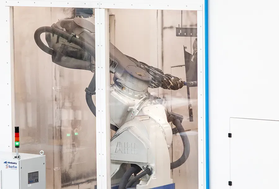 Robotic arm used for coating